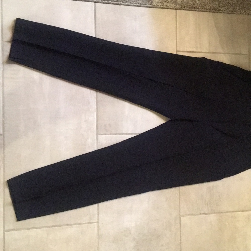 Navy blue houndstooth trousers  inseam 28 inches